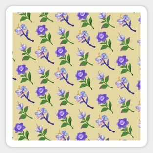 Sumeru Flowers Print (Beige) Sticker